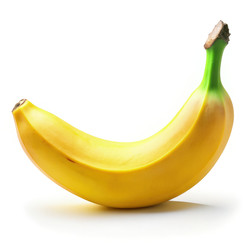 Bananarz в стандартном масштабе x, демонстрирующий яркий банан на чистом белом фоне. Генеративный ИИ - RomanZ
