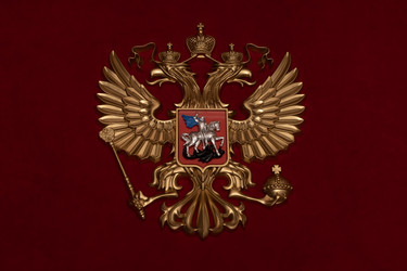 Государственный герб Российской Федерации на бархате - sergeycanon