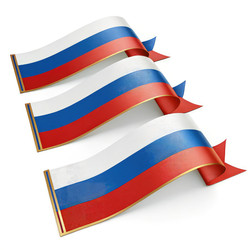 Традиционные российские ленты «Вейверз» представлены в ярких красных, синих и белых цветах. Генеративный ИИ - RomanZ