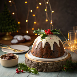 Вкусный техари подается в помещении с атмосферой огня и дыма. Генеративный ИИ - RomanZ