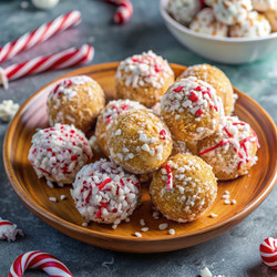 Вкусные мятные шоколадные шарики без выпечки для праздничных застолий. Генеративный ИИ - RomanZ