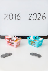 Инфляция, рост цен в экономике, рост цен на продукты питания и товары, потребительские корзины и монеты - Matroskin