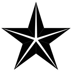 Векторная иконка звезды на белом фоне, демонстрирующая уникальный дизайн. Генеративный ИИ - RomanZ