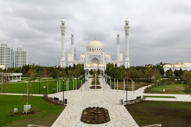 Прекрасная мечеть из белого мрамора, «Гордость мусульман» города Шали - gumbao
