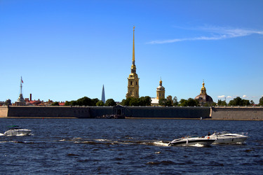 Пейзаж с рекой Невой и Петропавловской крепостью. Санкт-Петербург - Zauberfloten