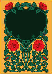 Рамка цветочная ар нуво /Floral frame arnuvo - vectorus