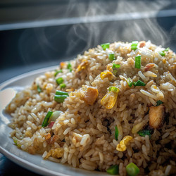 Простой рецепт жареного риса с чесноком для вкусных блюд. Генеративный искусственный интеллект - RomanZ