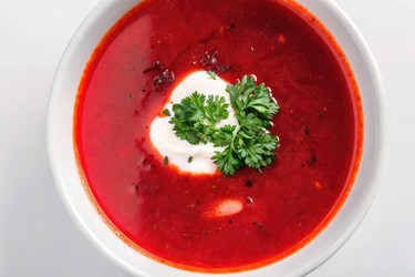 Вкусный борщ со сметаной и свежей петрушкой. Генеративный искусственный интеллект - RomanZ
