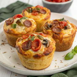 Вкусный рецепт маффинов в стиле чикагской пиццы с толстой корочкой. Генеративный ИИ - RomanZ