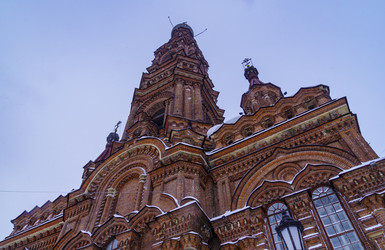 Городской пейзаж. Собор Богоявления Господня. Колокольня. Казань. Республика Татарстан - kasbes