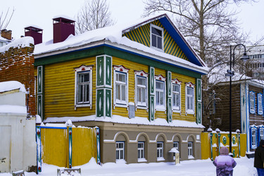 Городской пейзаж. Дом в Старо-татарской слободе. Казань. Республика Татарстан - kasbes