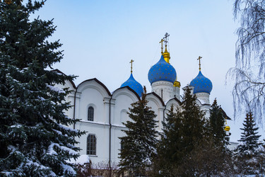 Городской пейзаж. Благовещенский собор Казанского кремля. Казань. Республика Татарстан - kasbes