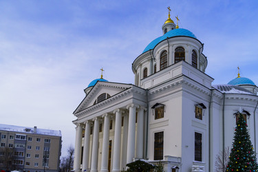 Городской пейзаж. Казанский собор. Место обретения Казанской иконы Божией Матери. Казань. Республика Татарстан - kasbes