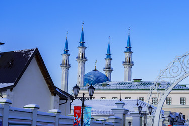 Городской пейзаж. Мечеть Кул Шариф. Казанский кремль. Казань. Республика Татарстан - kasbes