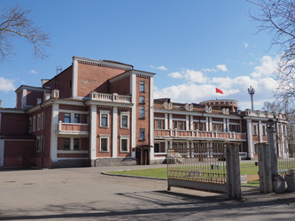 Г. Иркутск. Дворец Культуры имени Ю. Гагарина. Irkutsk (marka) Дворец культуры им. Ю.А.Гагарина является одним из самых старейших культурных центров Иркутской области. 1936 год. россия, сибирь, Иркутск, область, город,  культурный, центр, дворец,  экстерь - marka