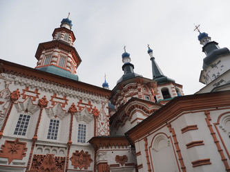 Г. Иркутск. Крестовоздвиженская церковь. Irkutsk. (marka) - marka