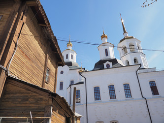 Г. Иркутск. Михаило-Архангельский Харлампиевский храм. Irkutsk. (marka) - marka