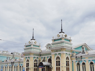 Г. Иркутск. Железнодорожный вокзал. Irkutsk. (marka) - marka