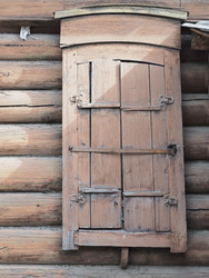 Г. Иркутск. Старый дворик. Фасад, окна, ворота. Irkutsk (marka) - marka