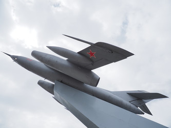 Г. Иркутск. Як-28 перед зданием ИАЗа (marka) - marka