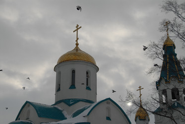 Храм Пресвятой Богородицы. Южно-Сахалинск. Сахалин. Sakhalin. (marka) - marka