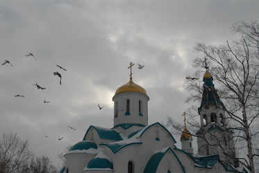 Храм Пресвятой Богородицы. Южно-Сахалинск. Сахалин. Sakhalin. (marka) - marka