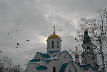 Храм Пресвятой Богородицы. Южно-Сахалинск. Сахалин. Sakhalin. (marka) - marka