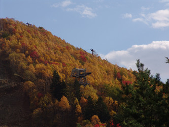 Вид с горнолыжного комплекса «Горный воздух».  Сахалин. View of the ski complex "Gorny Vozduh". Sakhalin. (marka) - marka