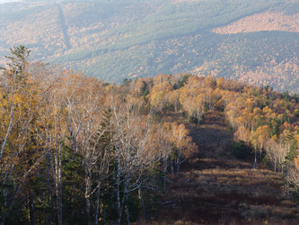 Вид с горнолыжного комплекса «Горный воздух».  Сахалин. View of the ski complex "Gorny Vozduh". Sakhalin. (marka) - marka