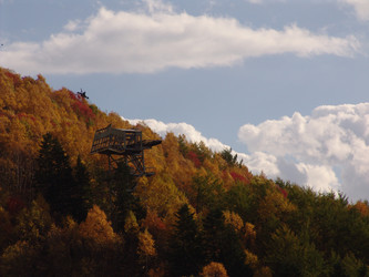 Вид с горнолыжного комплекса «Горный воздух».  Сахалин. View of the ski complex "Gorny Vozduh". Sakhalin. (marka) - marka