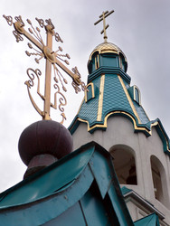 Храм Пресвятой Богородицы. Южно-Сахалинск. Сахалин. Sakhalin. (marka) - marka