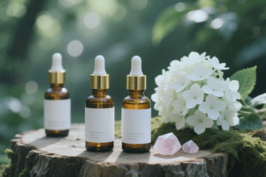 Флаконы с натуральной сывороткой для ухода за кожей с логотипом organic beauty - DragonImagesAsia
