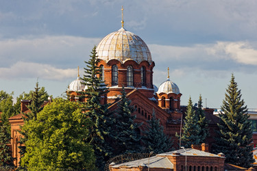 Храм святого благоверного князя Александра Невского на территории бывшего следственного изолятора №1 «Кресты», 1890 год. Архитектор Антоний Иосифович Томишко. Санкт-Петербург, Арсенальная набережная, дом 7. ОКНРЗ 782611457790145 - donsun