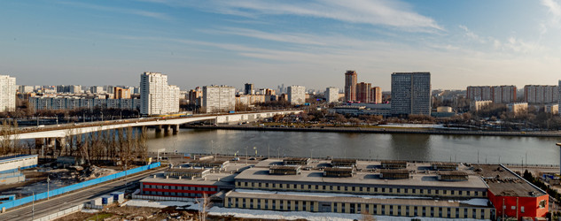 Москва. Нагатинская набережная и метромост - IgorRozhkov