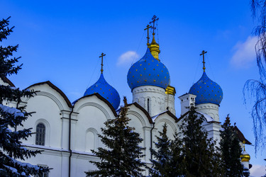 Городской пейзаж. Благовещенский собор Казанского кремля. Казань. Республика Татарстан - kasbes