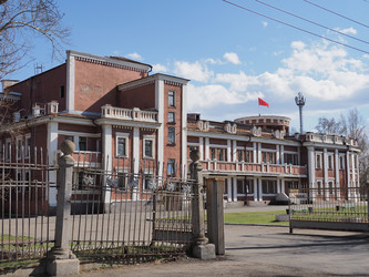 Г. Иркутск. Дворец Культуры имени Ю. Гагарина. Irkutsk (marka) Дворец культуры им. Ю.А.Гагарина является одним из самых старейших культурных центров Иркутской области. 1936 год. россия, сибирь, Иркутск, область, город,  культурный, центр, дворец,  экстерь - marka
