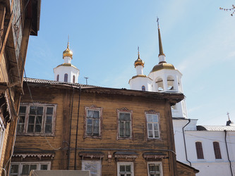 Г. Иркутск. Михаило-Архангельский Харлампиевский храм. Irkutsk. (marka) - marka
