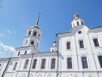 Г. Иркутск. Михаило-Архангельский Харлампиевский храм. Irkutsk. (marka) - marka