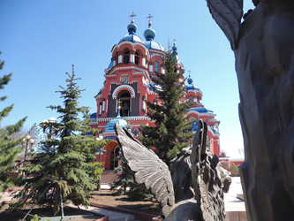 Г. Иркутск. Церковь Казанской иконы Божией Матери. Irkutsk. (marka) - marka