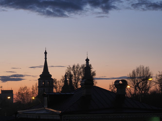 Г. Иркутск. Крестовоздвиженская церковь. Irkutsk. (marka) - marka