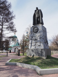 Г. Иркутск. Памятник А.В. Колчаку (marka) - marka