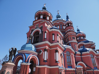 Г. Иркутск. Церковь Казанской иконы Божией Матери. Irkutsk. (marka) - marka