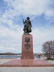 Г. Иркутск. Памятник основателю города Иркутска атаману Якову Похабову. (marka) - marka