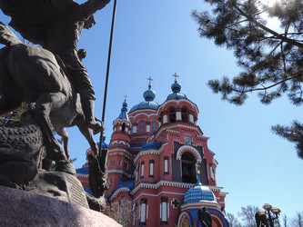 Г. Иркутск. Церковь Казанской иконы Божией Матери. Irkutsk. (marka) - marka