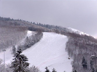 Горнолыжный комплекс «Горный воздух». Сахалин. View of the ski complex "Gorny Vozduh". Sakhalin. (marka) - marka