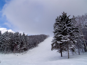 Горнолыжный комплекс «Горный воздух». Сахалин. View of the ski complex "Gorny Vozduh". Sakhalin. (marka) - marka