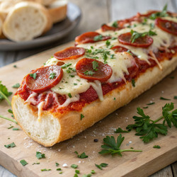 Вкусный хлеб для пиццы в ланч-бокс, приготовленный из свежих ингредиентов. Генеративный ИИ - RomanZ