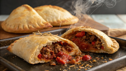 Запеченные эмпанады с мясом и помидорами, приготовленные с нуля. Генеративный ИИ - RomanZ