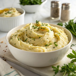 Сливочное картофельное пюре с чесноком и травами. Генеративный искусственный интеллект - RomanZ