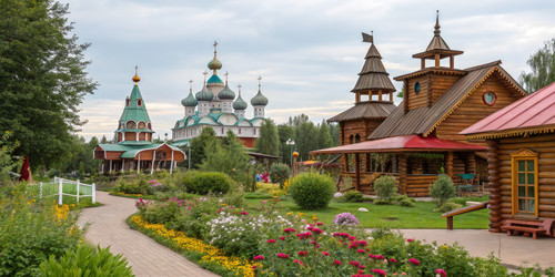 Исследование русской сказочной деревни в увлекательной обстановке. Генеративный ИИ - RomanZ